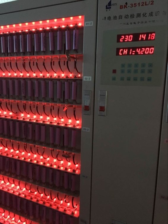 Battery grading and testing cabinet