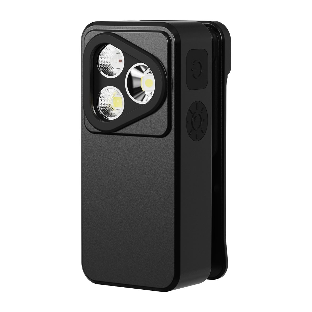 TUODI TD-CL04 clip-on tactical light, black aluminium housing