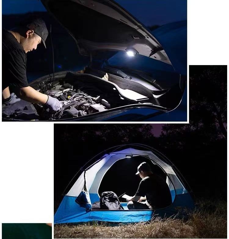 TD-CL05 in use at a campsite and under a car bonnet