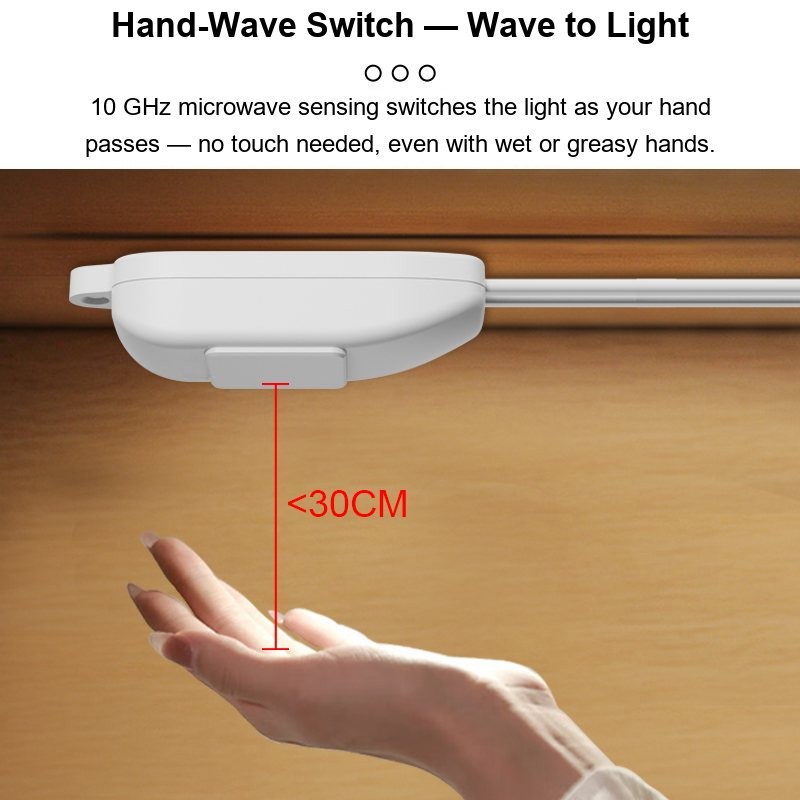 TUODI hand-wave inline switch for T5 T8 battens